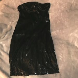 Black sequin minidress!